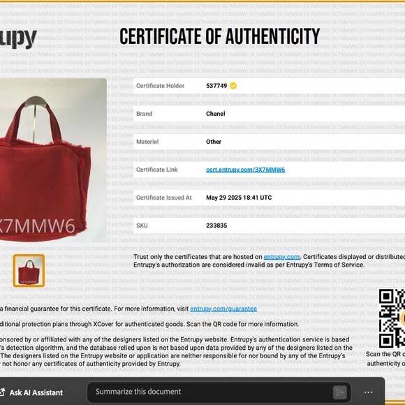 Chanel Mouton Red Suede Shearling Fur Tote✨ - Picture 9 of 9